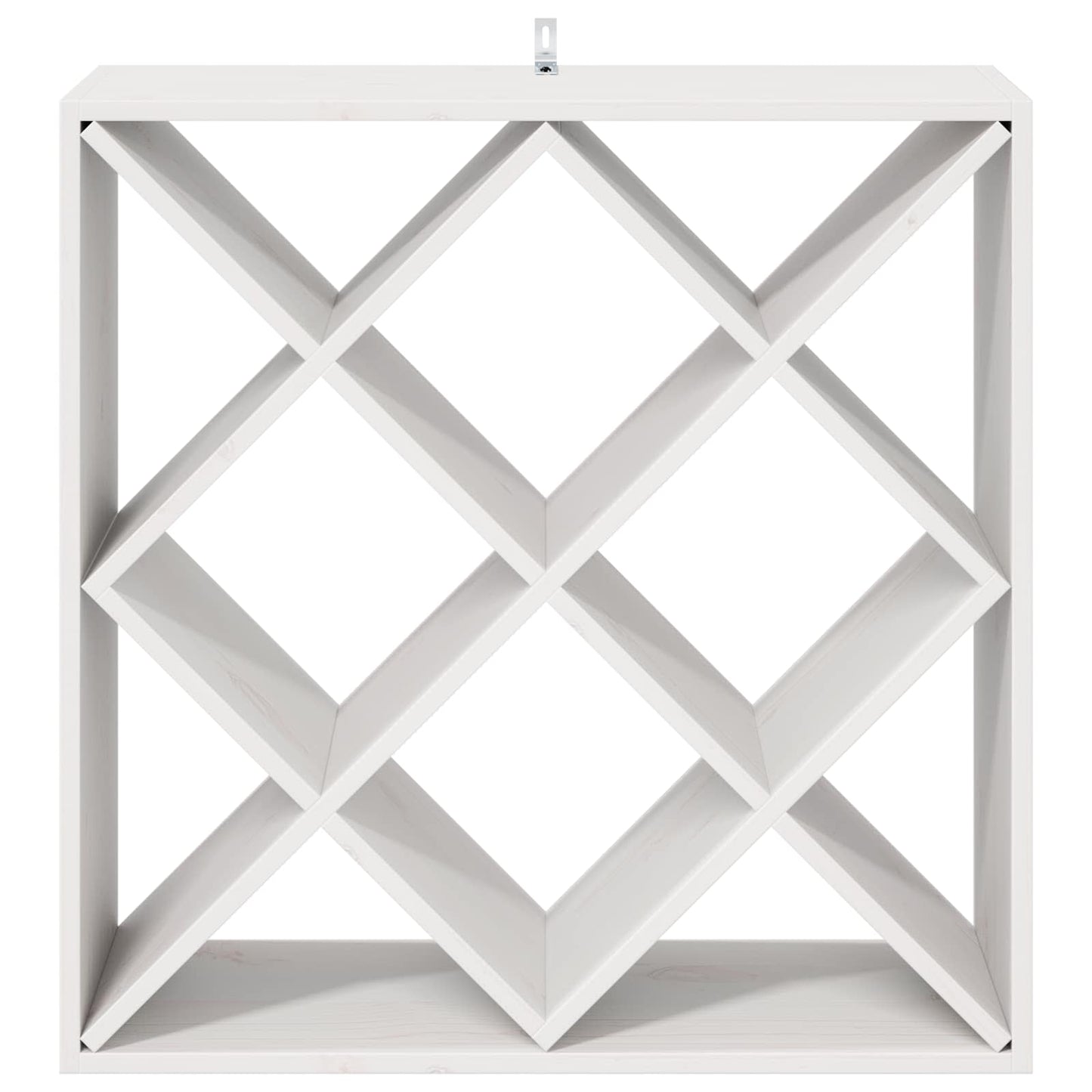 vidaXL Wine Rack 2 pcs White 62 x 25 x 62 cm Solid Pine Wood