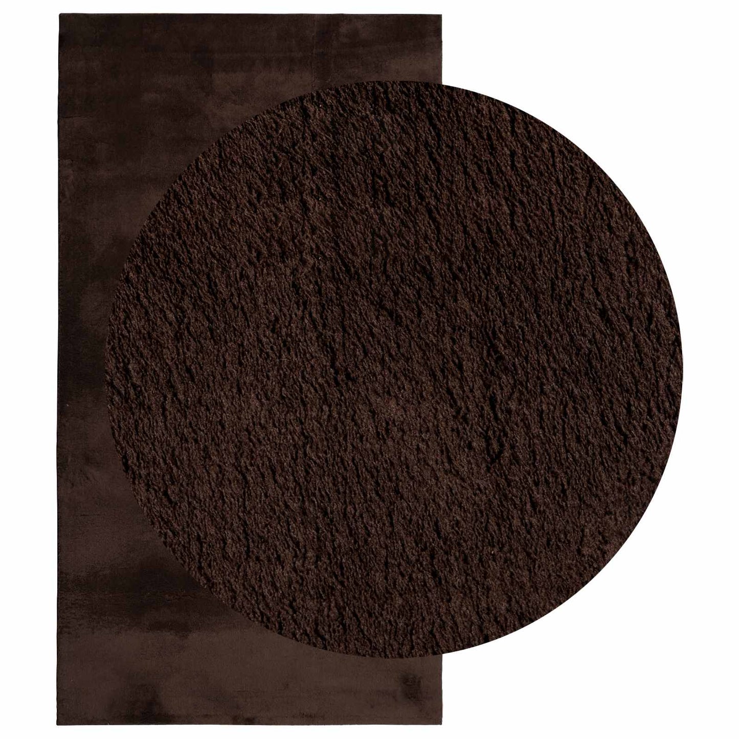 vidaXL Medium Pile Soft and Washable Rug HUARTE Brown 60 x 110 cm