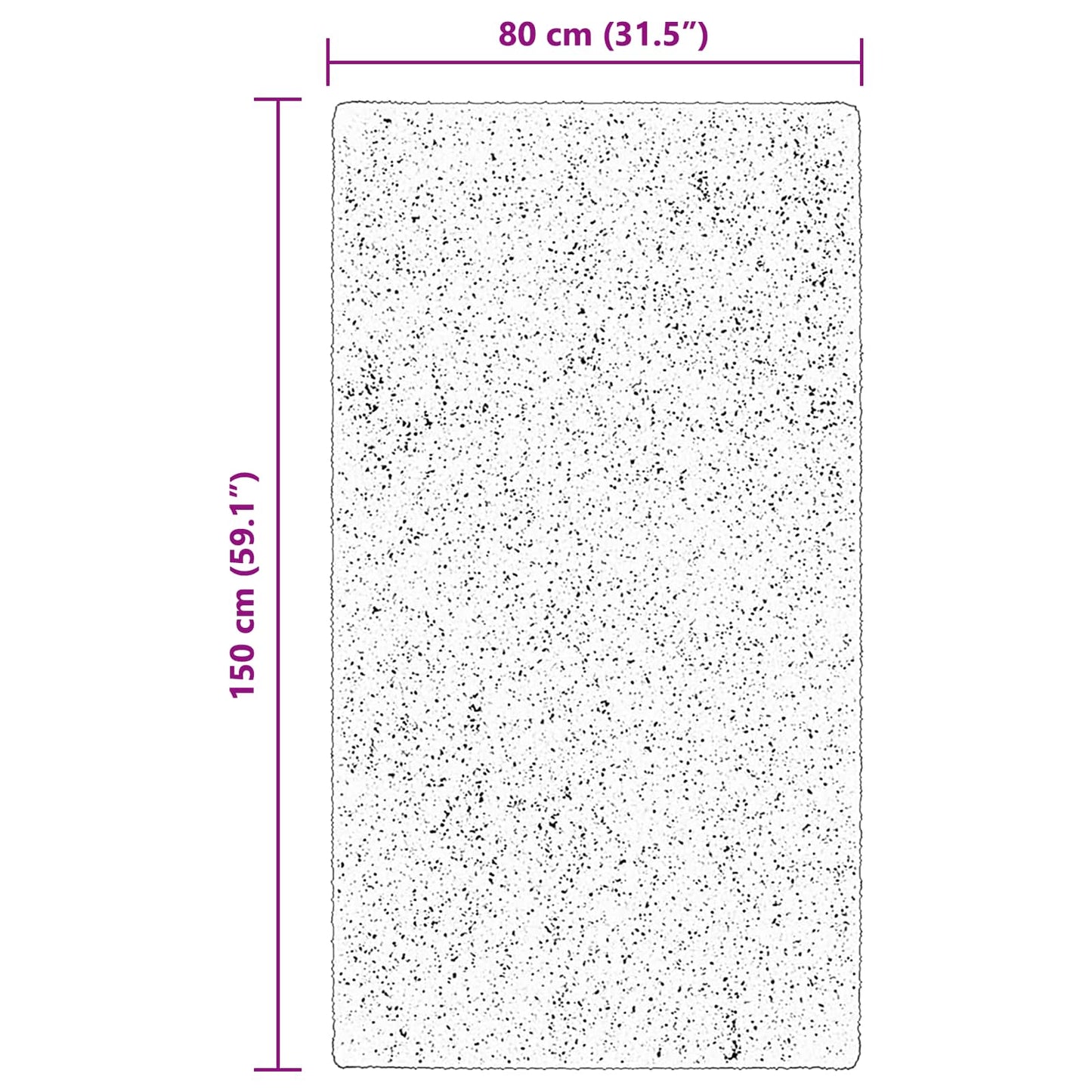 vidaXL Medium Pile Soft and Washable Rug HUARTE Brown 150 x 80 cm