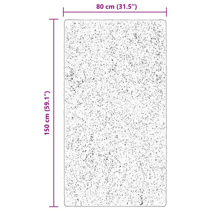 vidaXL Medium Pile Soft and Washable Rug HUARTE Brown 150 x 80 cm