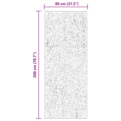 vidaXL Medium Pile Soft and Washable Rug HUARTE Brown 200 x 80 cm