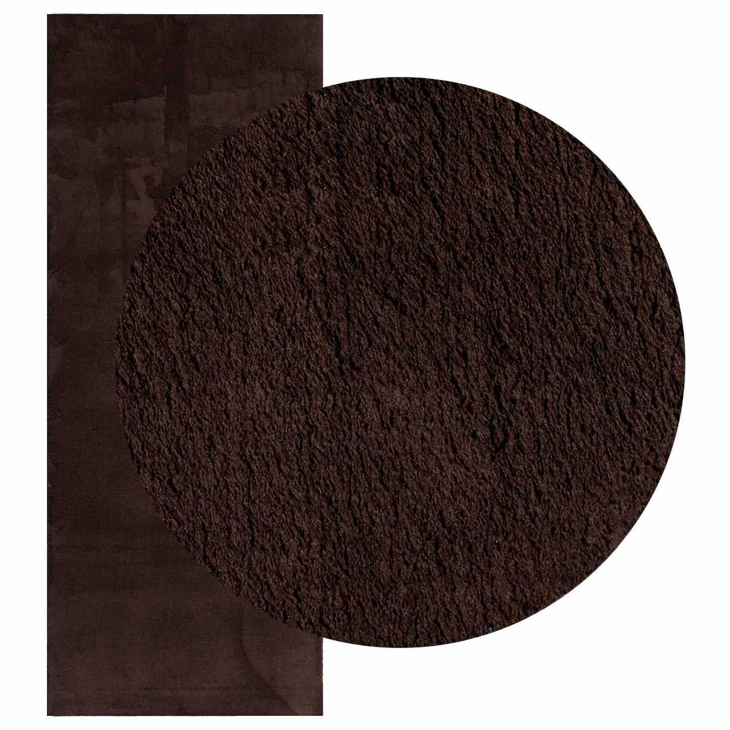 vidaXL Medium Pile Soft and Washable Rug HUARTE Brown 200 x 80 cm