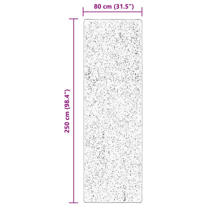 vidaXL Medium Pile Soft and Washable Rug HUARTE Brown 250 x 80 cm