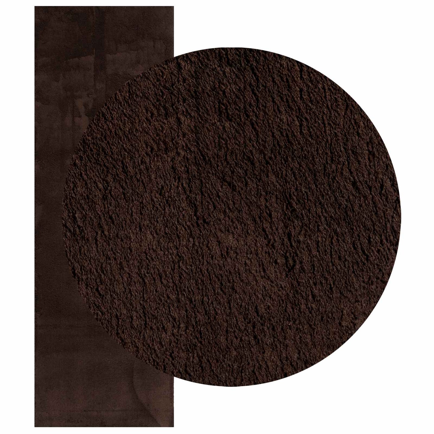 vidaXL Medium Pile Soft and Washable Rug HUARTE Brown 250 x 80 cm