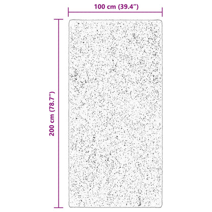 vidaXL Medium Pile Soft and Washable Rug HUARTE Brown 200 x 100 cm