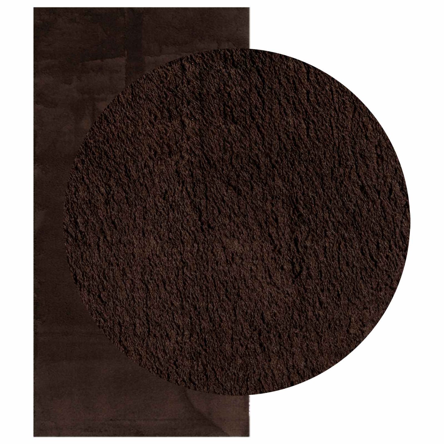 vidaXL Medium Pile Soft and Washable Rug HUARTE Brown 200 x 100 cm