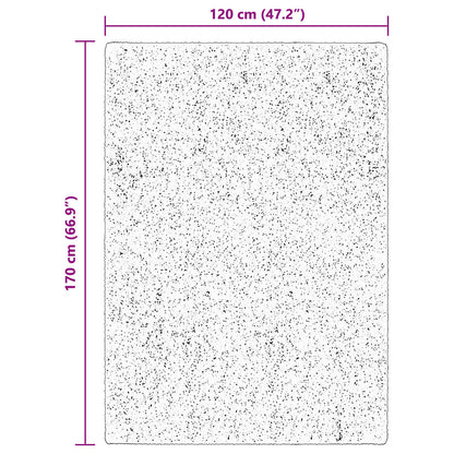 vidaXL Medium Pile Soft and Washable Rug HUARTE Brown 170 x 120 cm
