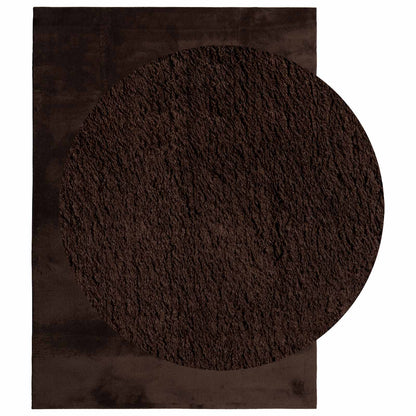 vidaXL Medium Pile Soft and Washable Rug HUARTE Brown 170 x 120 cm