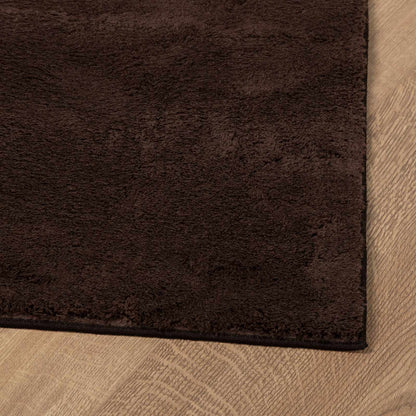 vidaXL Area Rugs Rectangular HUARTE Brown 200 x 140 cm Polyester