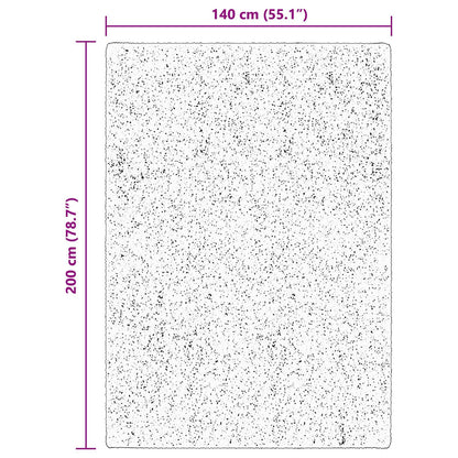 vidaXL Area Rugs Rectangular HUARTE Brown 200 x 140 cm Polyester