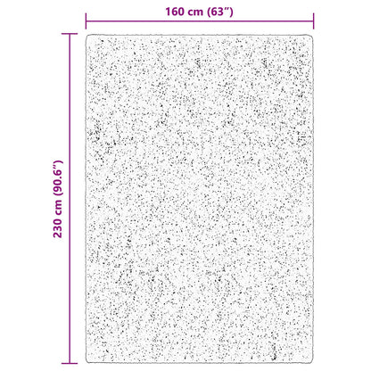vidaXL Medium Pile Soft and Washable Rug HUARTE Brown 230 x 160 cm