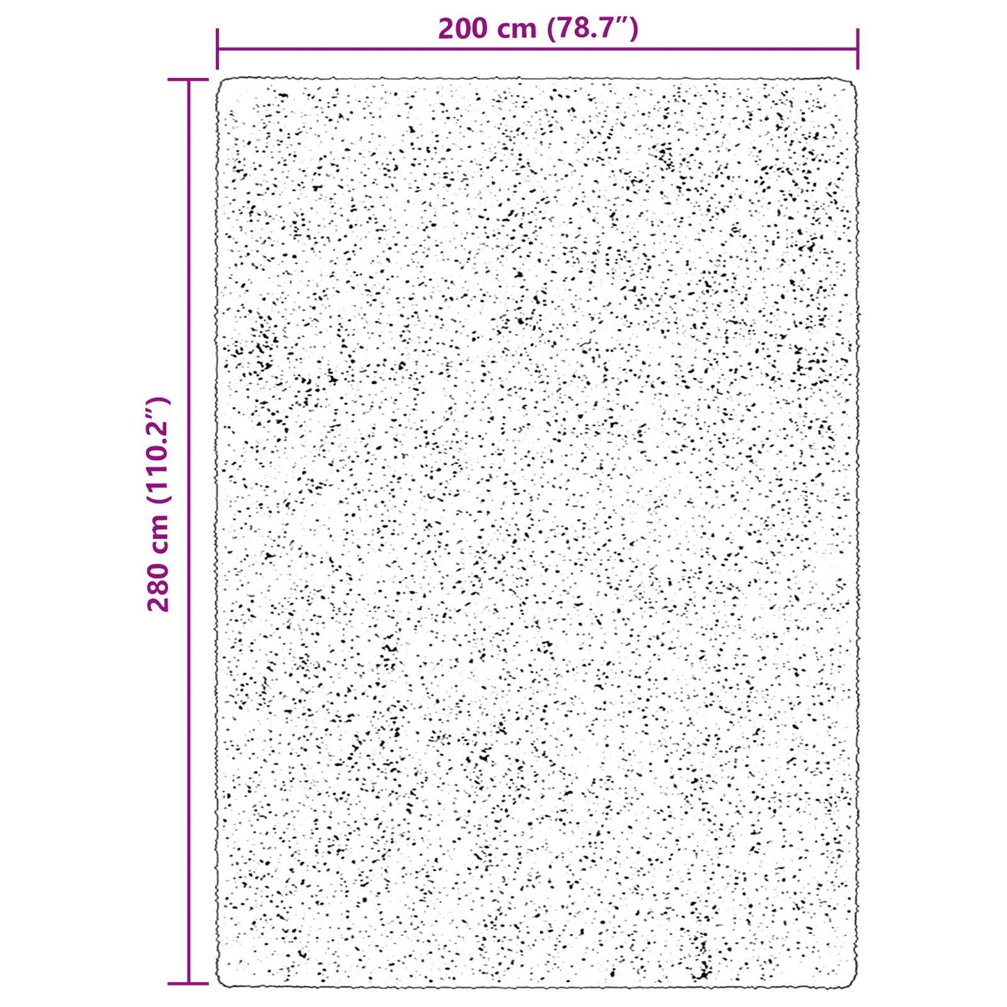 vidaXL Medium Pile Soft and Washable Rug HUARTE Brown 200 x 280 cm