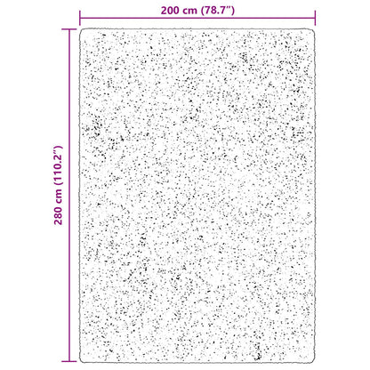 vidaXL Medium Pile Soft and Washable Rug HUARTE Brown 200 x 280 cm