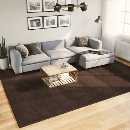 vidaXL Medium Pile Soft and Washable Rug HUARTE Brown 340 x 240 cm