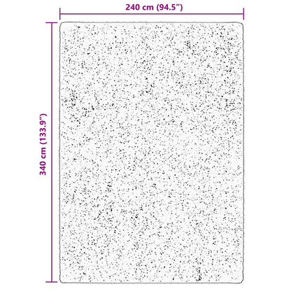vidaXL Medium Pile Soft and Washable Rug HUARTE Brown 340 x 240 cm