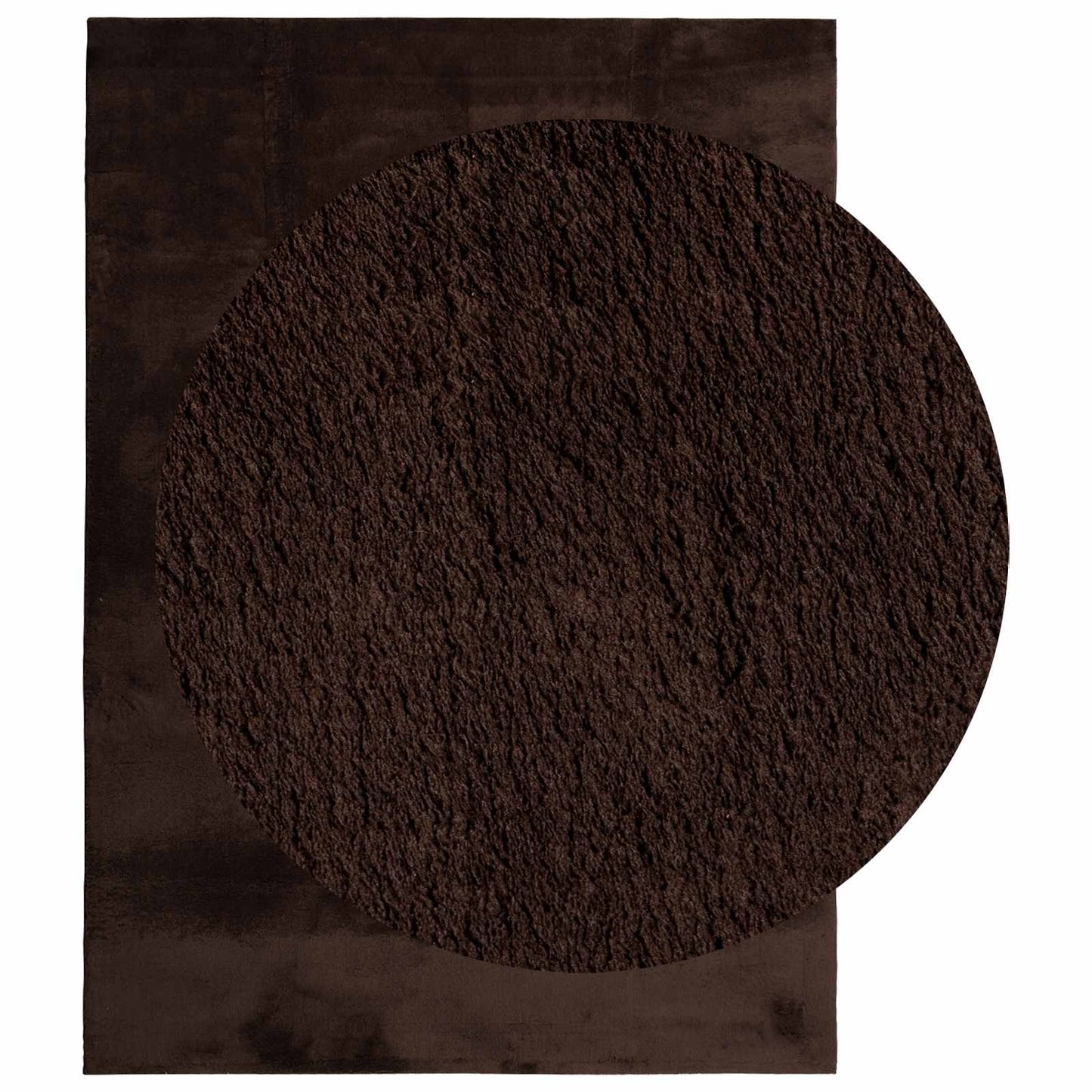vidaXL Medium Pile Soft and Washable Rug HUARTE Brown 340 x 240 cm