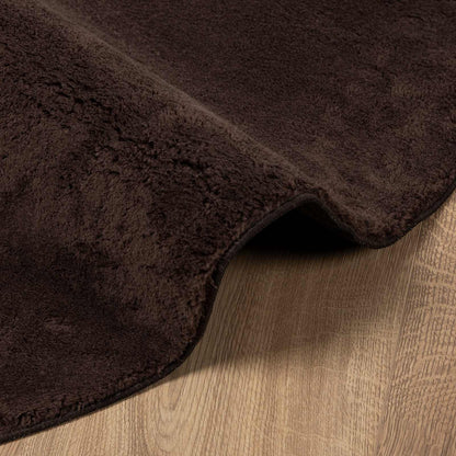 vidaXL Medium Pile Soft and Washable Rug HUARTE Brown Ø 200 CM