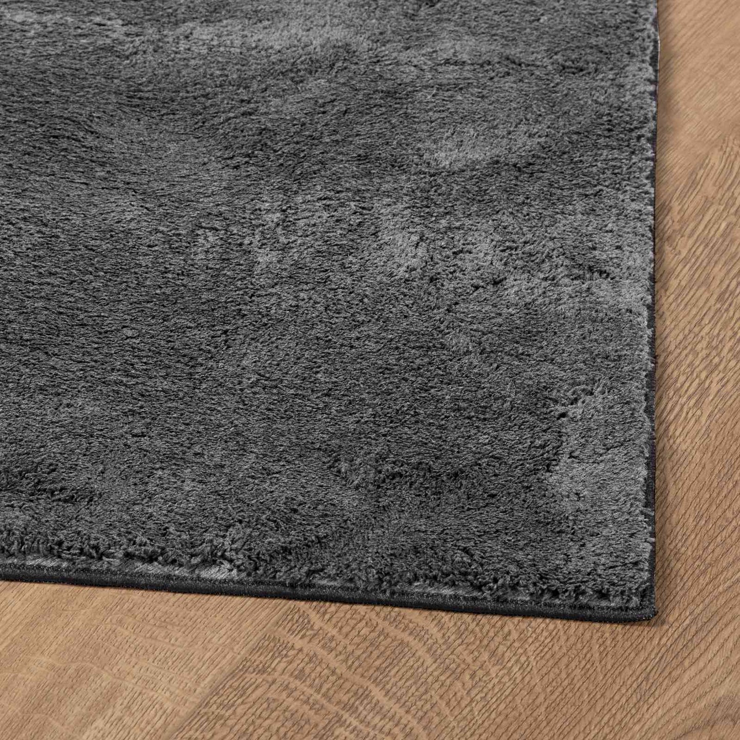 vidaXL Medium Pile Soft and Washable Rug HUARTE Anthracite 80 x 500 cm