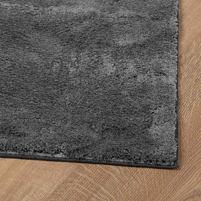 vidaXL Medium Pile Soft and Washable Rug HUARTE Anthracite 80 x 500 cm