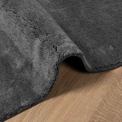vidaXL Medium Pile Soft and Washable Rug HUARTE Anthracite 80 x 750 cm