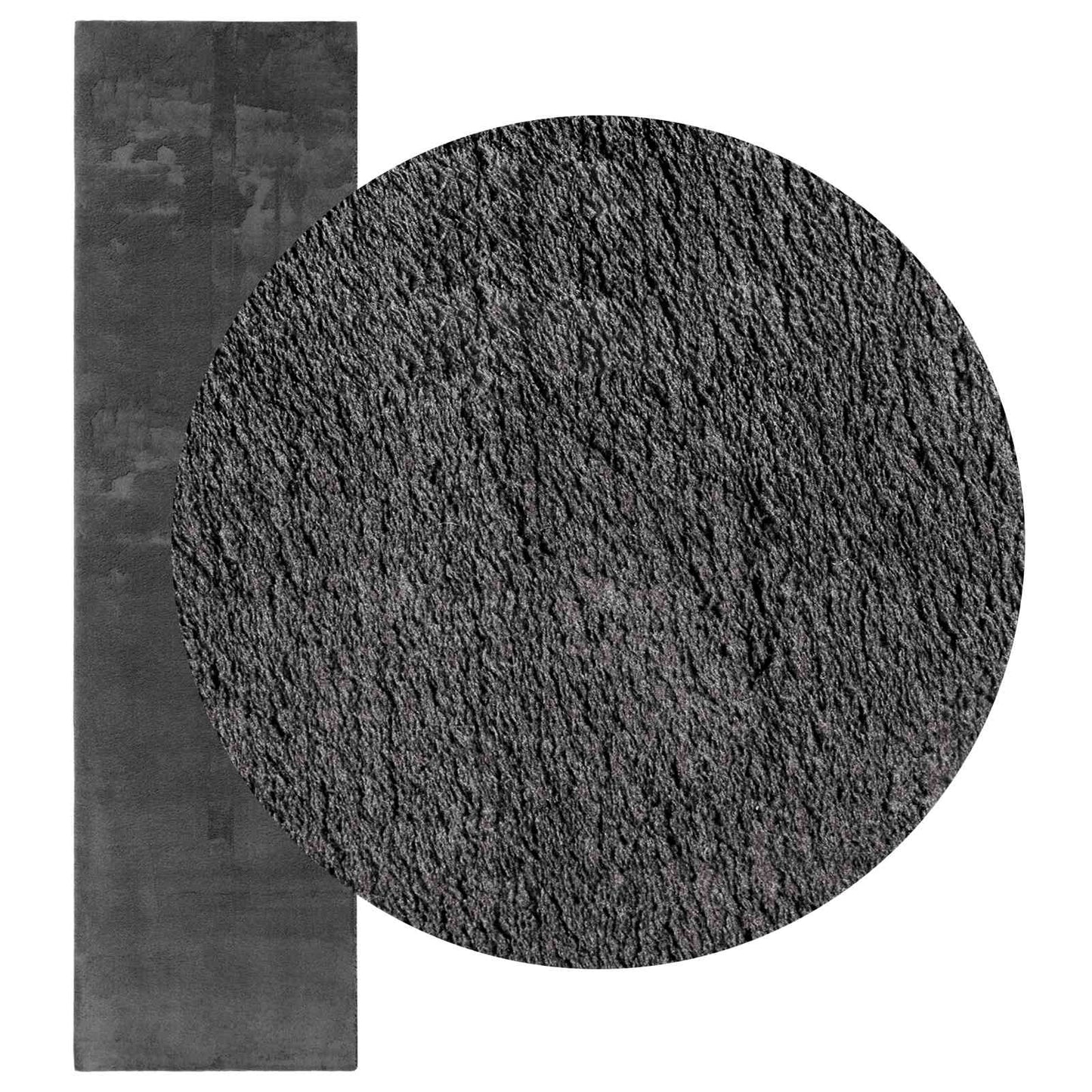 vidaXL Medium Pile Soft and Washable Rug HUARTE Anthracite Polyester