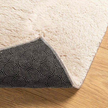 vidaXL Medium Pile Soft and Washable Rug HUARTE Beige 80 x 750 cm