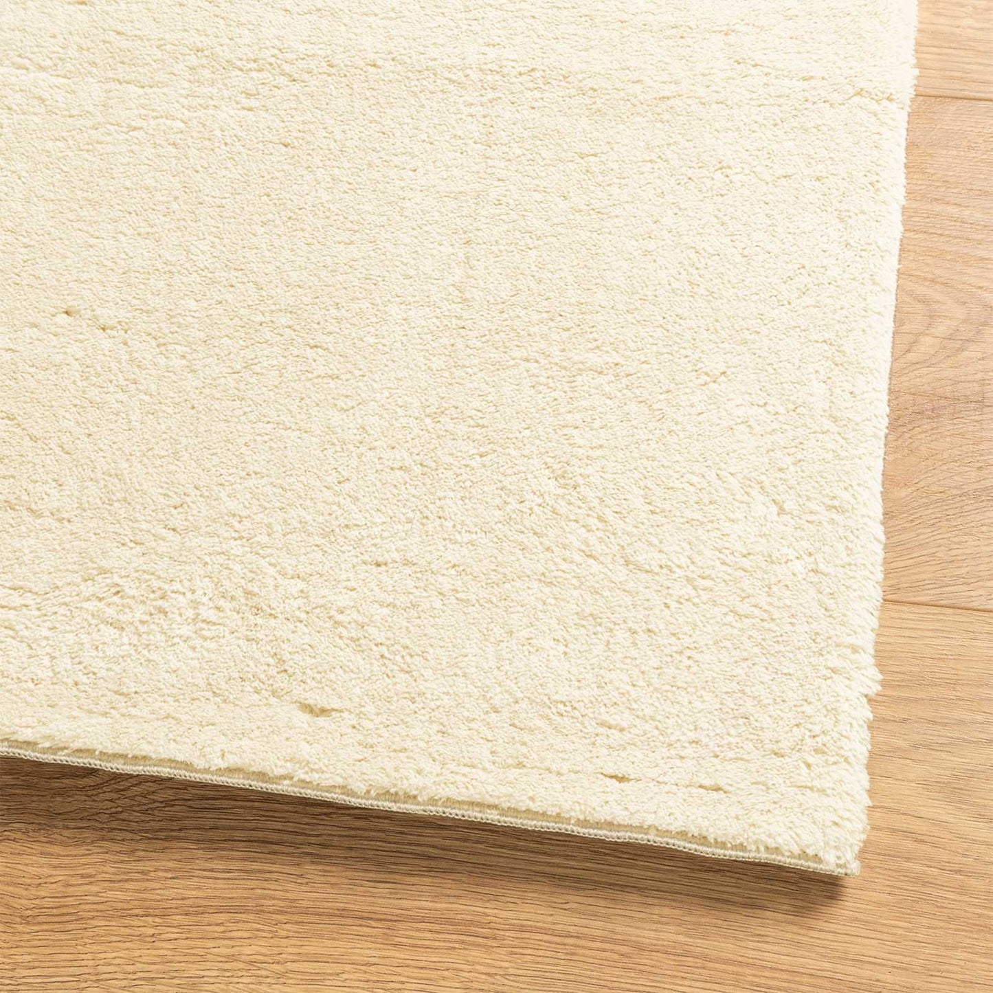 vidaXL Medium Pile Soft and Washable Rug HUARTE Cream 80 x 500 cm