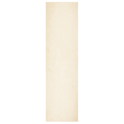 vidaXL Medium Pile Soft and Washable Rug HUARTE Cream 80 x 500 cm