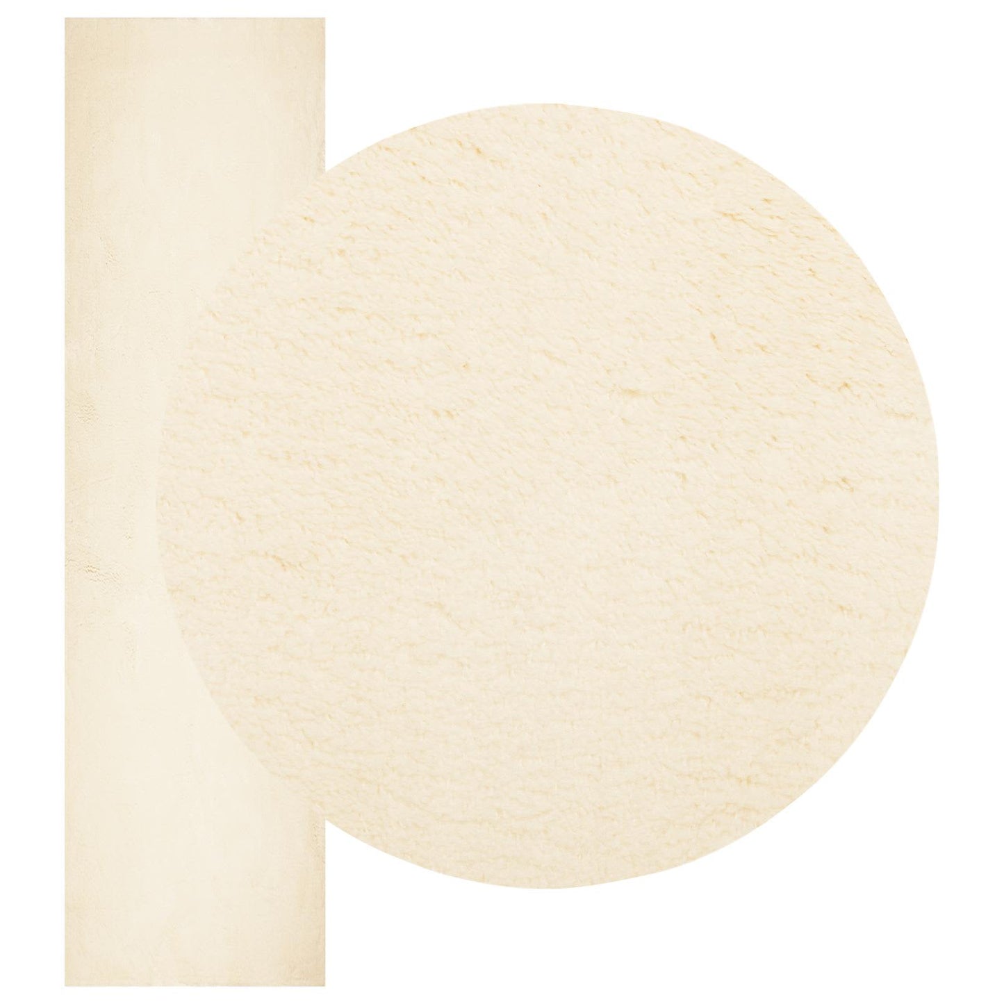 vidaXL Medium Pile Soft and Washable Rug HUARTE Cream 80 x 750 cm