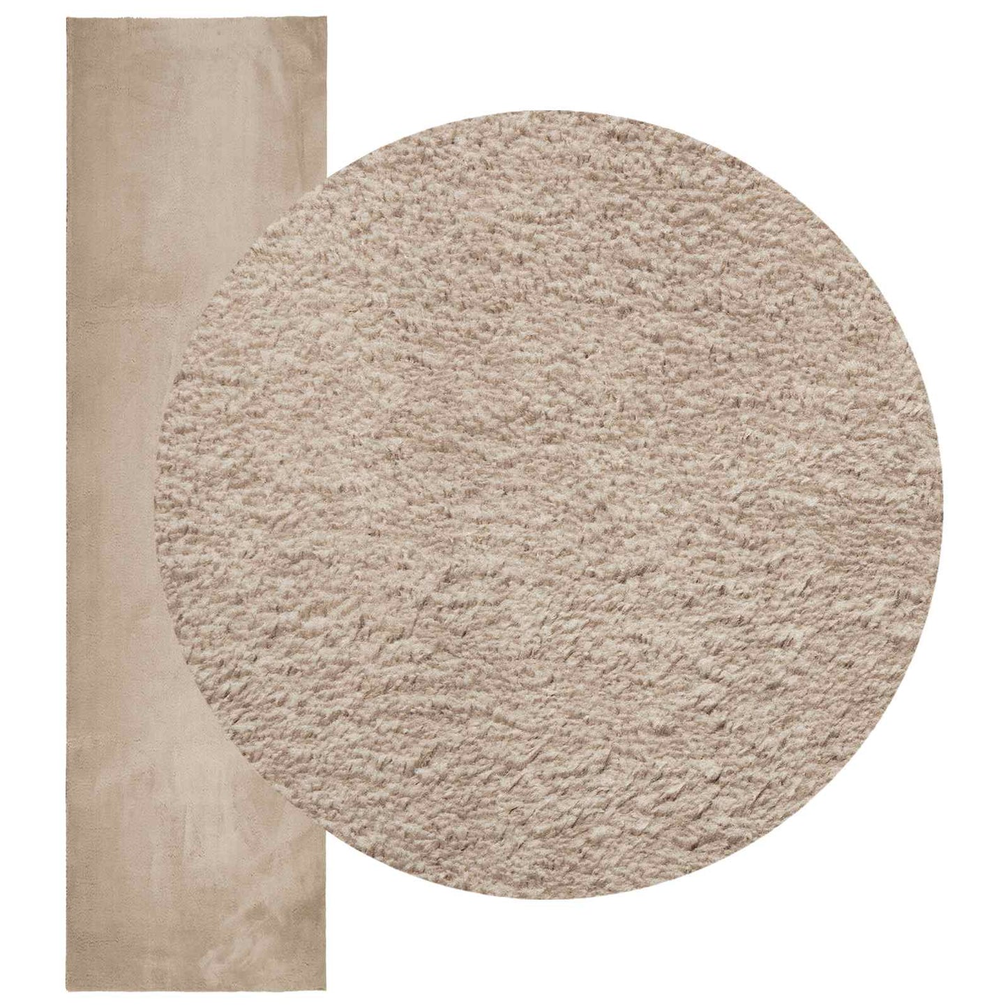 vidaXL Medium Pile Soft and Washable Rug HUARTE Sand 80 x 400 cm