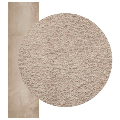 vidaXL Medium Pile Soft and Washable Rug HUARTE Sand 1000 x 80 cm