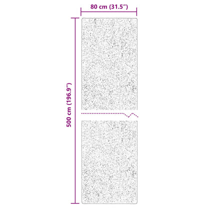 vidaXL Medium Pile Soft and Washable Rug HUARTE Grey 80 x 500 cm