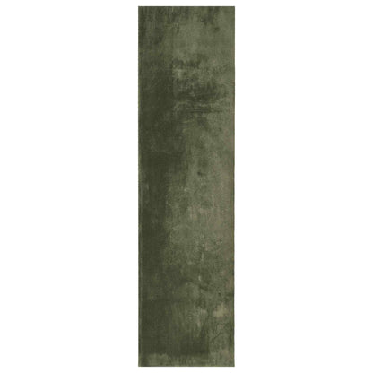 vidaXL Medium Pile Soft and Washable Rug HUARTE Forest green Polyester