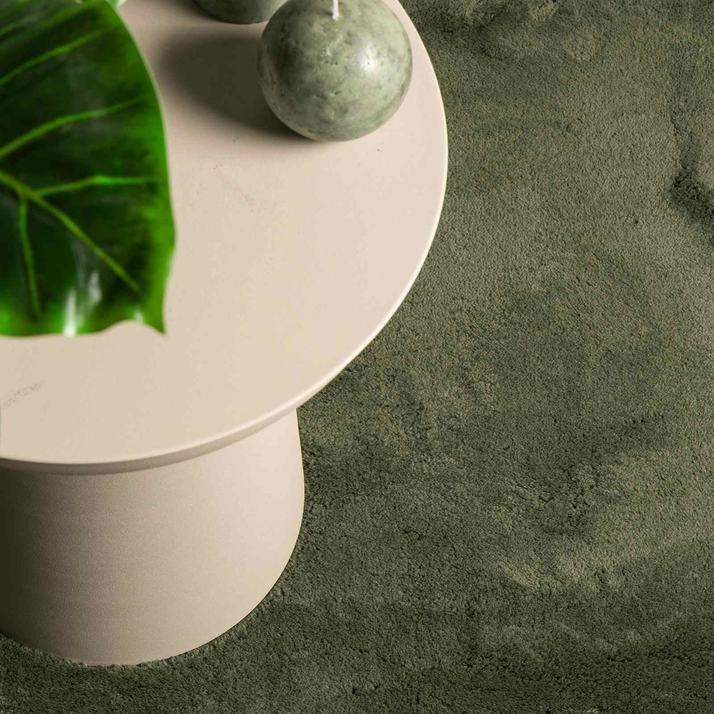 vidaXL Medium Pile Soft and Washable Rug HUARTE Forest green Polyester