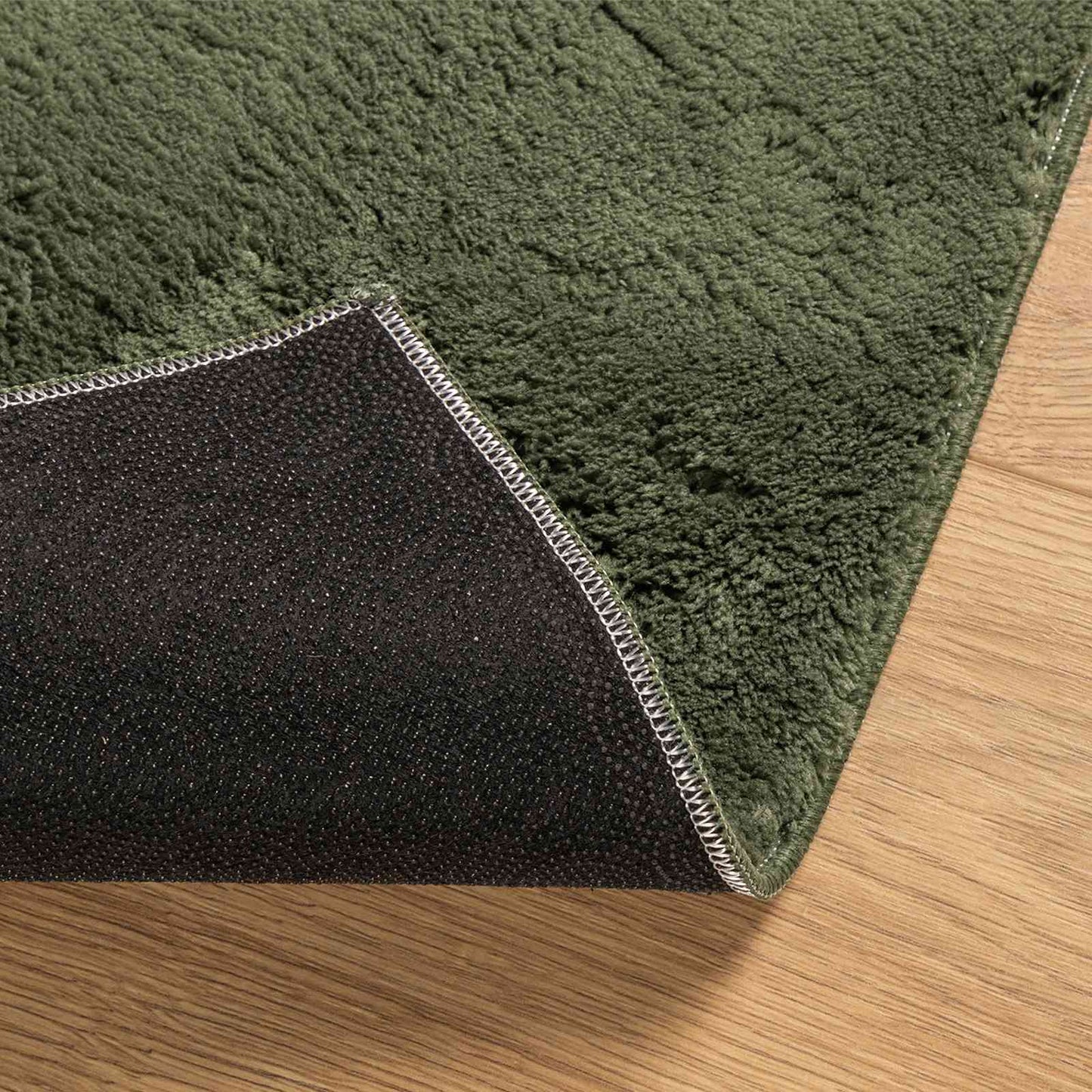 vidaXL Medium Pile Soft and Washable Rug HUARTE Forest green Polyester