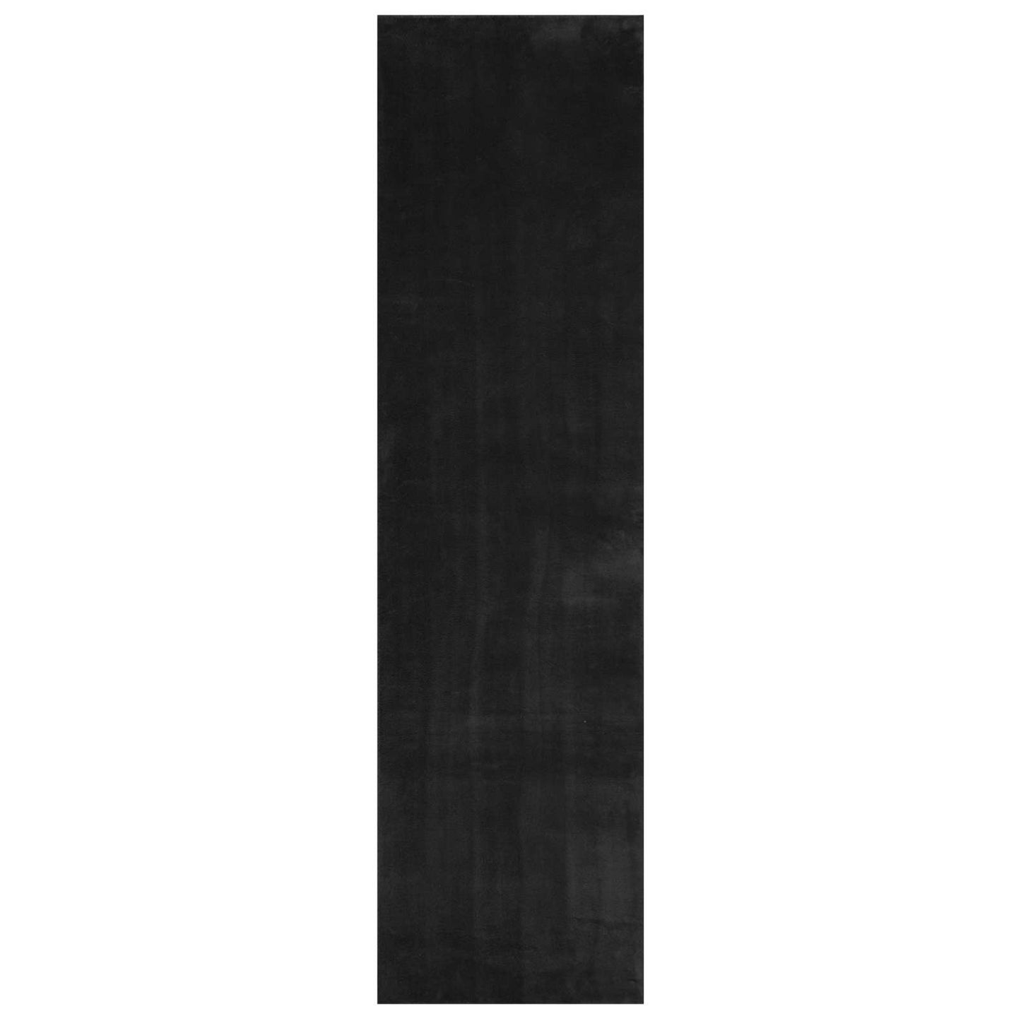vidaXL Medium Pile Soft and Washable Rug HUARTE Black 500 x 80 cm