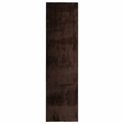 vidaXL Medium Pile Soft and Washable Rug HUARTE Brown 300 x 80 cm