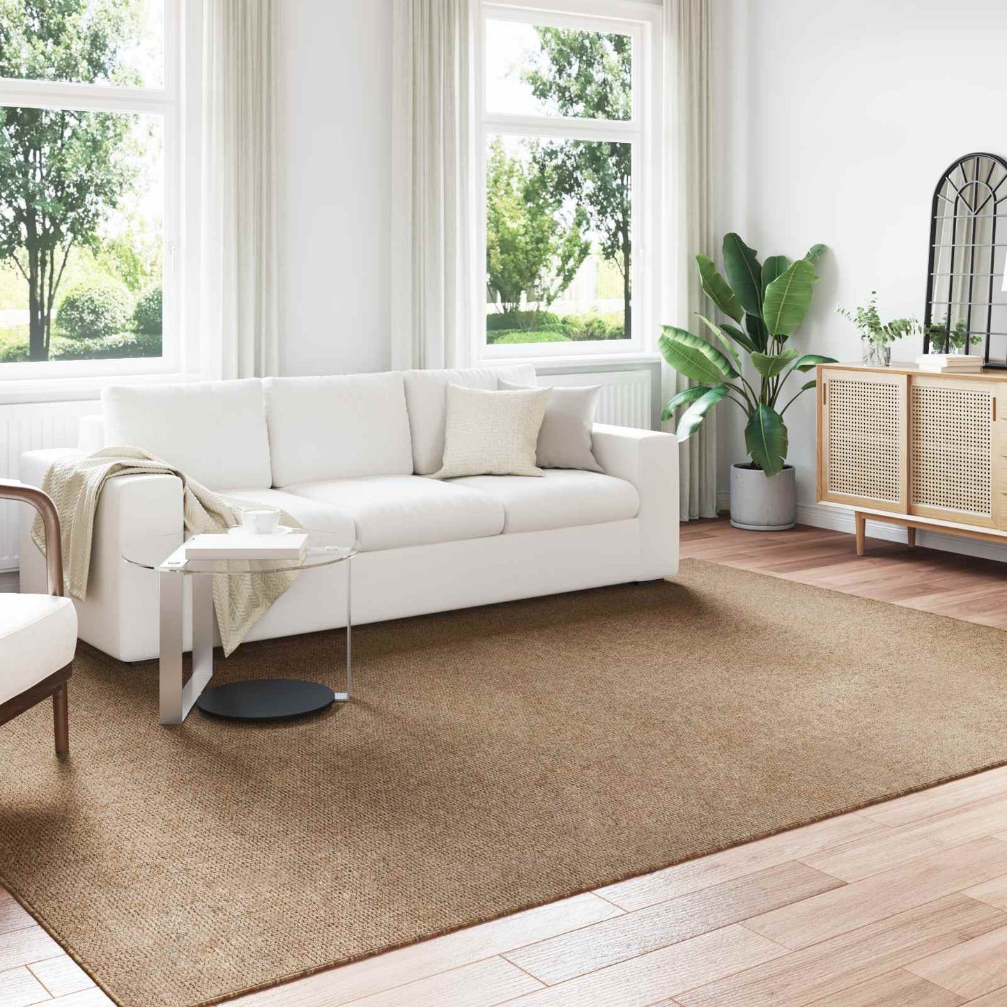 vidaXL Area Rugs Rectangular AGIRA Natural 340 x 240 cm Polyester