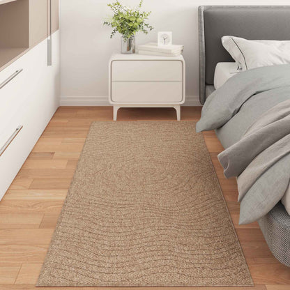 vidaXL Area Rugs Moire Rectangular AGIRA Natural 150 x 80 cm Polyester