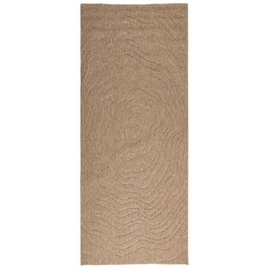 vidaXL Area Rugs Moire Rectangular AGIRA Natural 200 x 80 cm Polyester