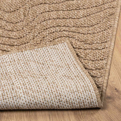 vidaXL Area Rugs Moire Square AGIRA Natural 200 x 200 cm Polyester