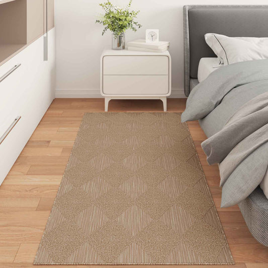 vidaXL Area Rugs Rectangular AGIRA Natural 200 x 80 cm Polyester