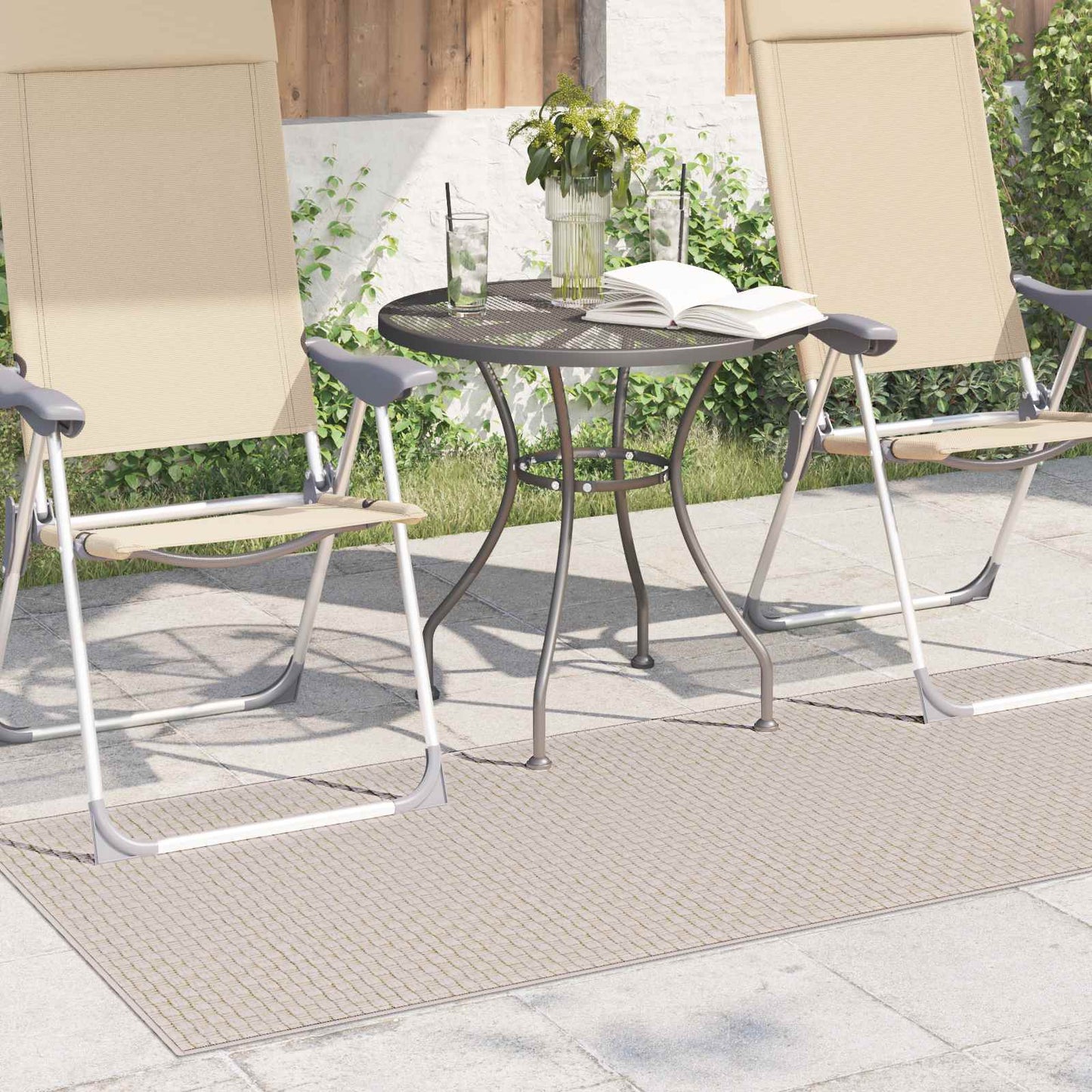 vidaXL Area Rugs Rectangular FARO Cream 200 x 80 cm Polyester