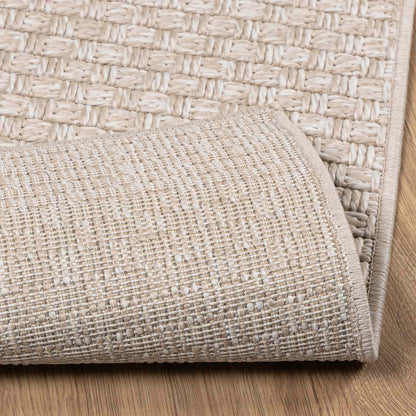 vidaXL Area Rugs Square FARO Cream 120 x 120 cm Polyester