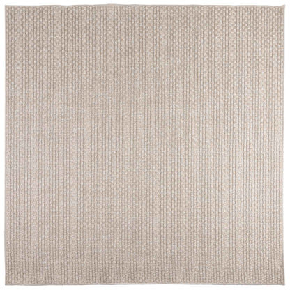 vidaXL Area Rugs Square FARO Cream 120 x 120 cm Polyester