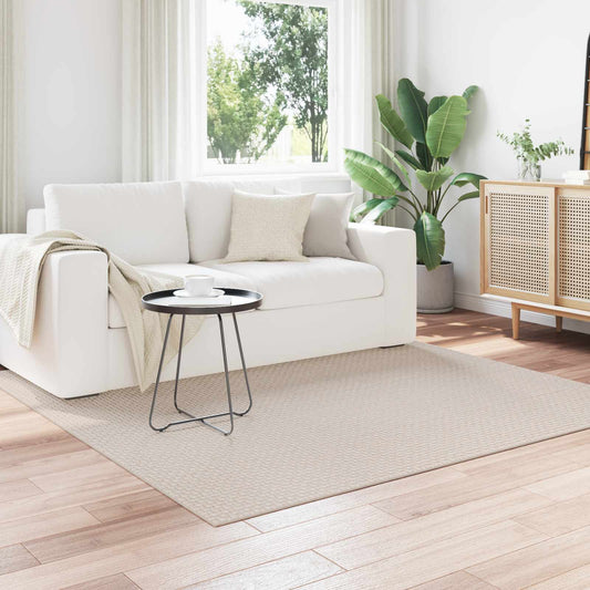 vidaXL Area Rugs Square FARO Cream 200 x 200 cm Polyester