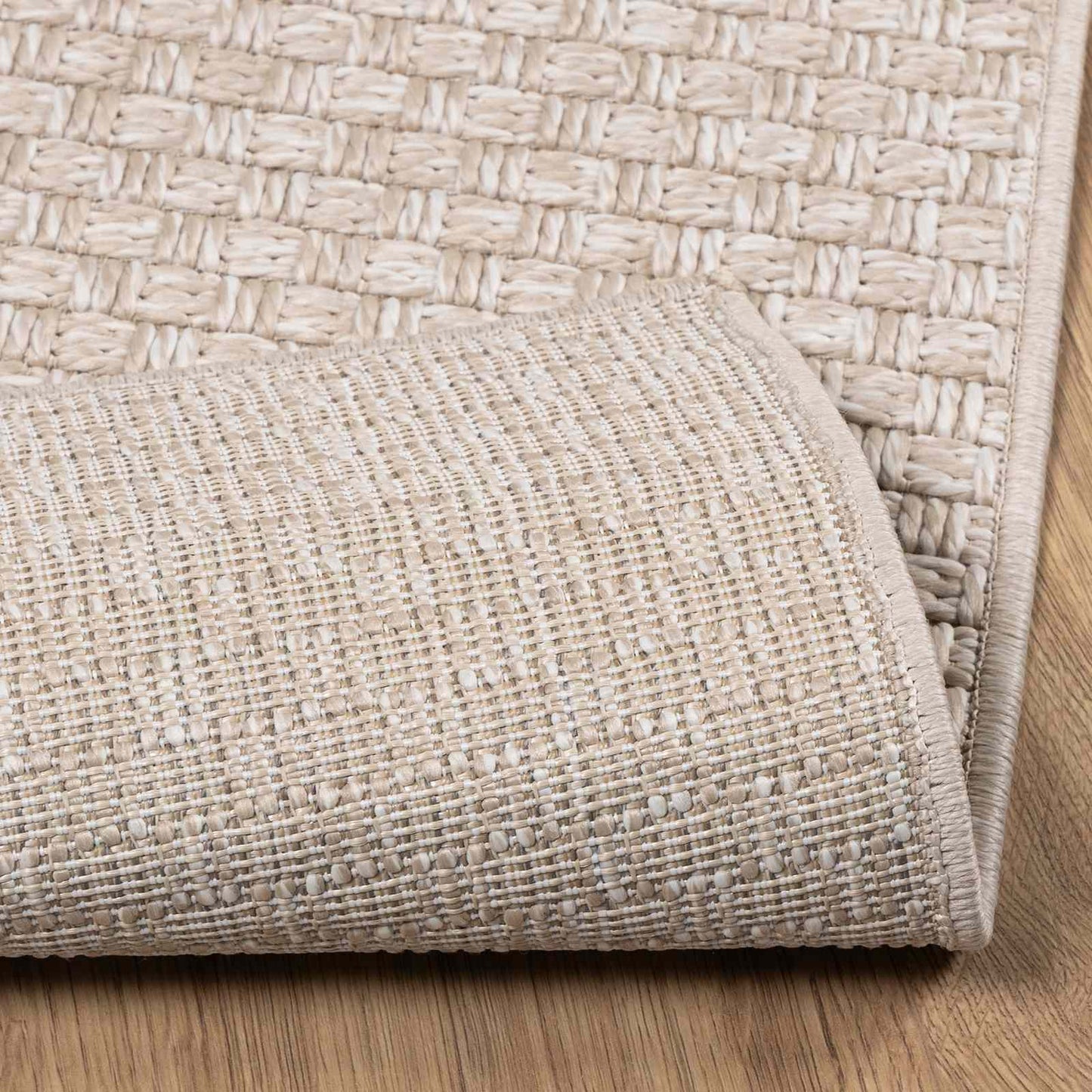vidaXL Area Rugs Square FARO Cream 240 x 240 cm Polyester