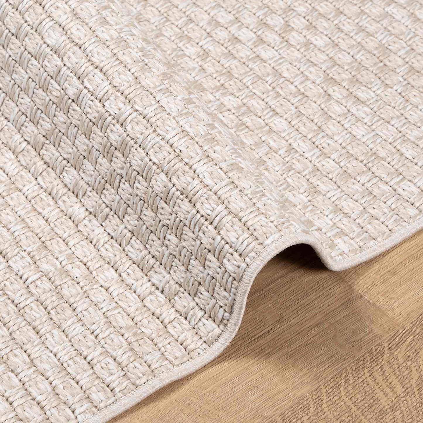vidaXL Area Rugs Square FARO Cream 240 x 240 cm Polyester
