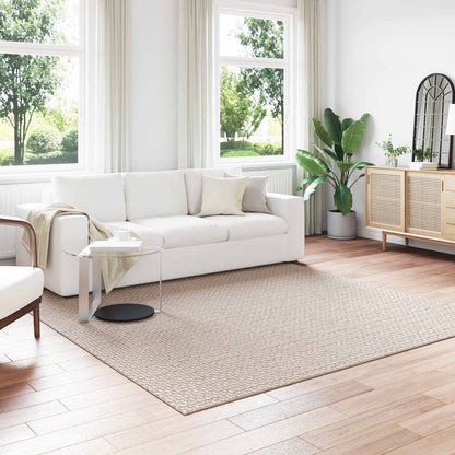 vidaXL Area Rugs Square FARO Cream 240 x 240 cm Polyester