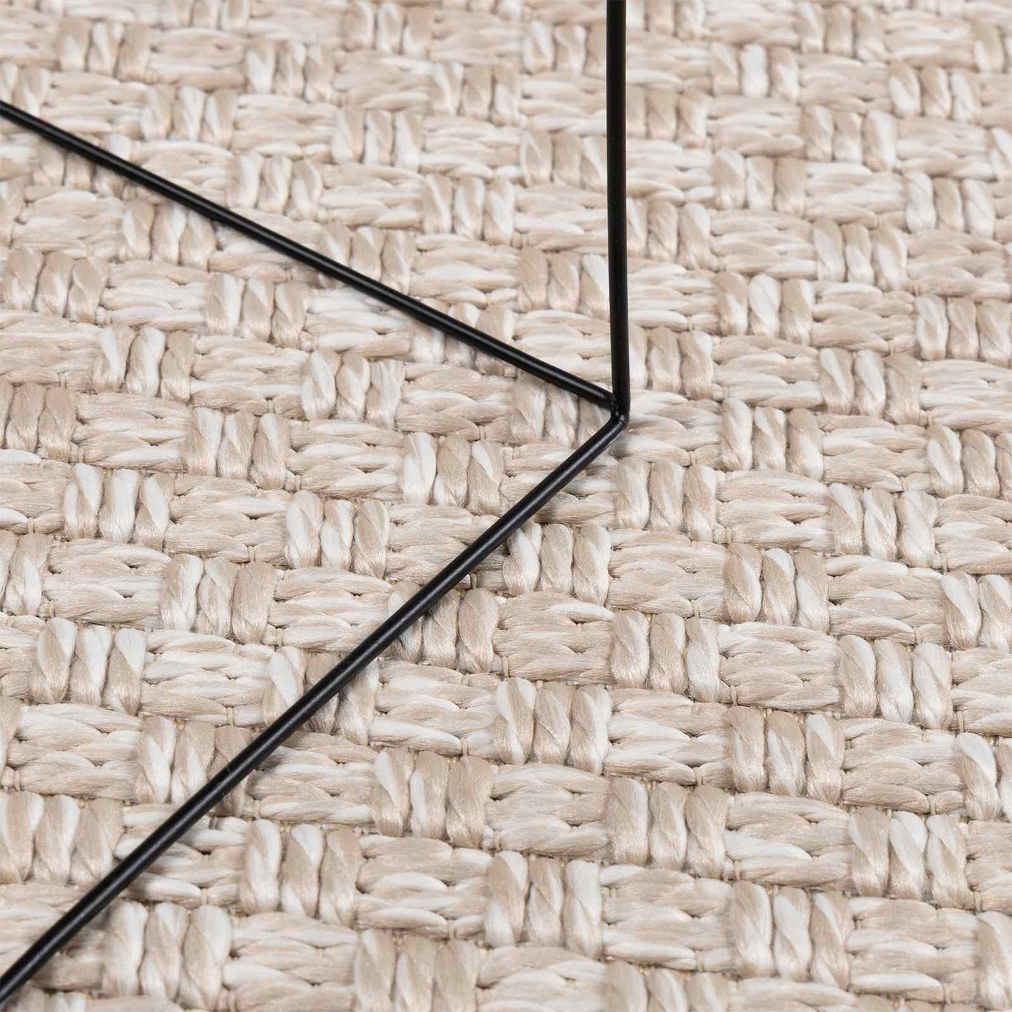 vidaXL Area Rugs Round FARO Cream Ø 120 CM Polyester